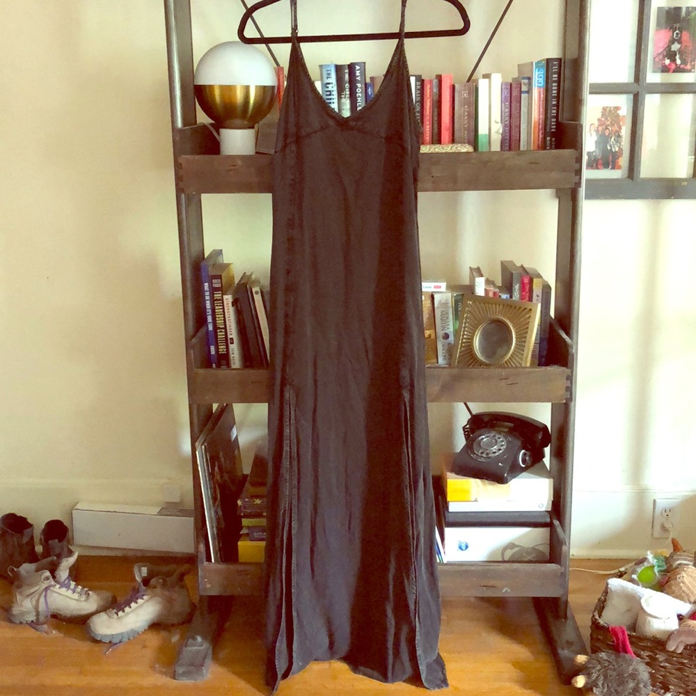 Sexy black maxi dress